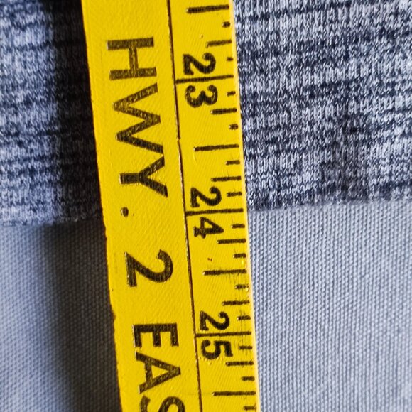 Bench cowl neck sweatshirt women's size M grey striped kangaroo pocket - Picture 10 of 10